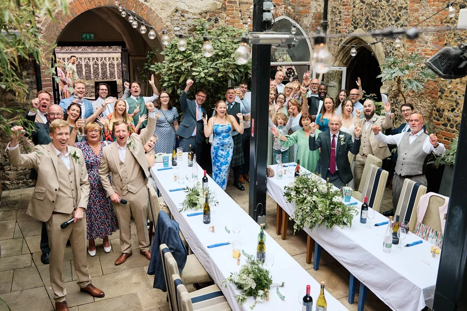 A moment from Danielle & Ben’s wedding at Norwich Castle & Cinema City