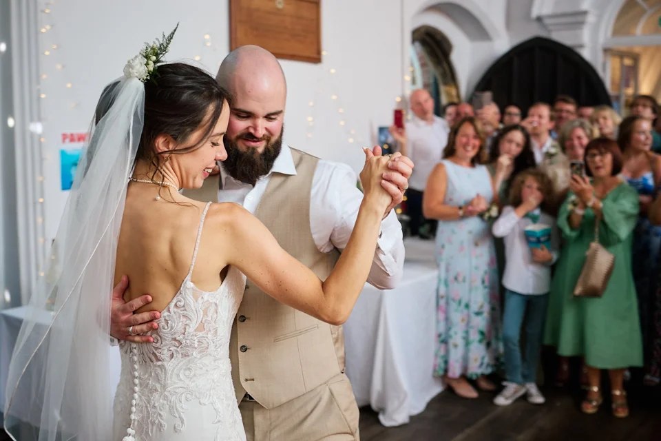 A moment from Danielle & Ben’s wedding at Norwich Castle & Cinema City