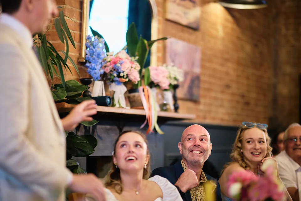 A moment from Jas & Seb’s wedding at St Martin’s Church, New Buckenham