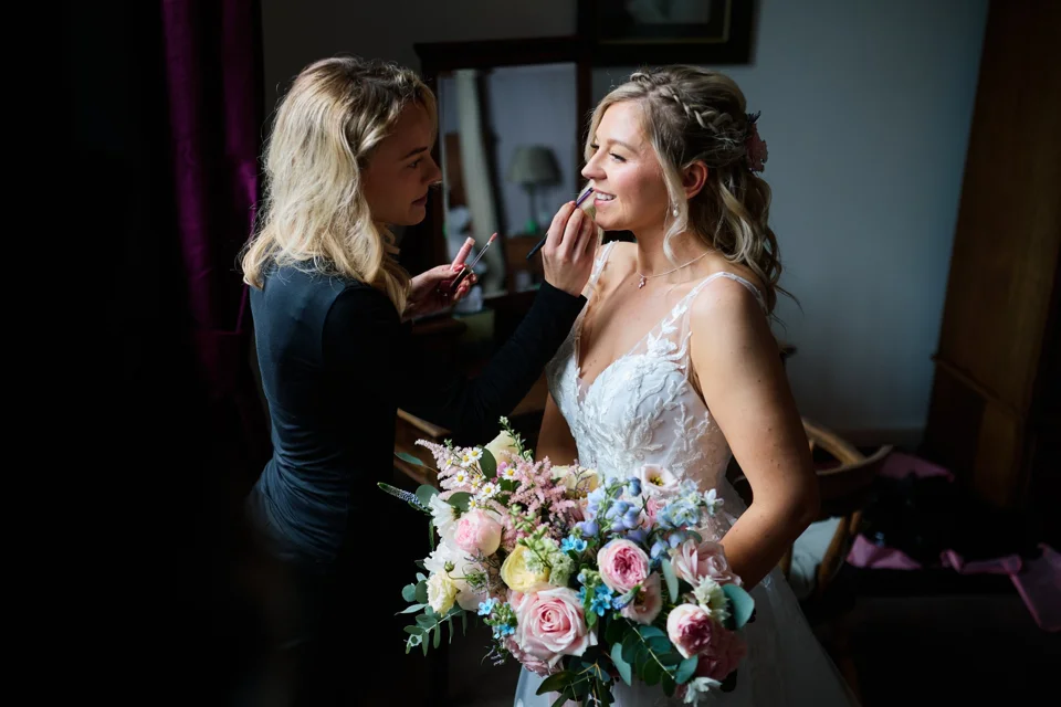 A moment from Abbey & Daniel’s wedding at Bateman’s Barns