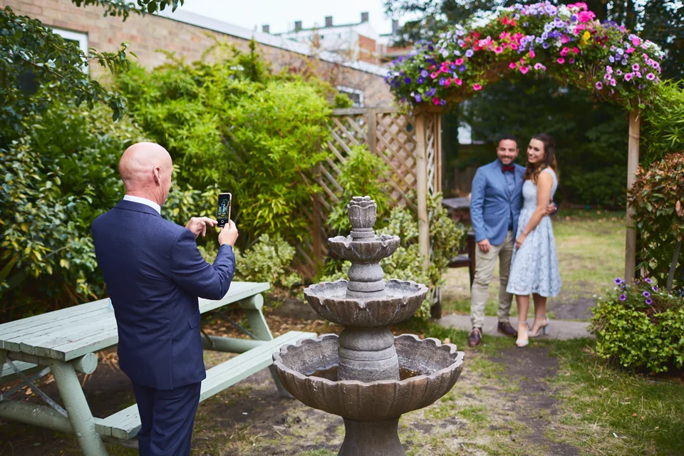 A moment from Hayley & Adam’s wedding at The Georgian Townhouse