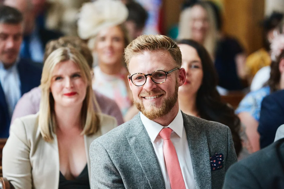 A moment from Jess & Freddie’s wedding at Barnston Lodge