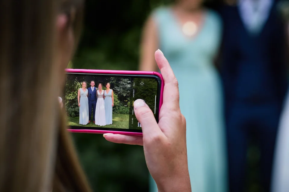 A moment from Alice & Sam’s wedding at The Reading Room